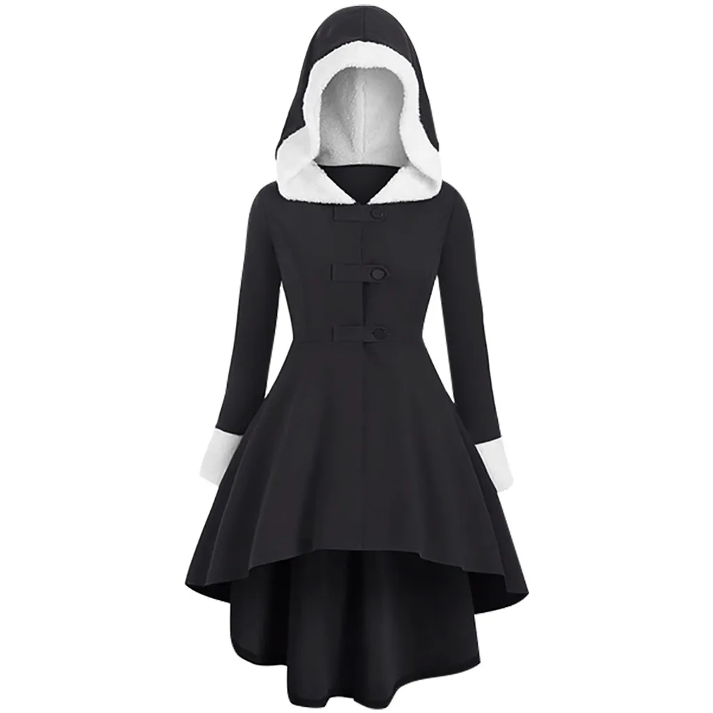 Размера плюс Женская толстовка с длинным рукавом на Рождество однотонная