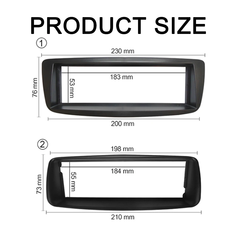 One Din Audio Fascia for CITROEN C1 TOYOTA Aygo Ab PEUGEOT 107 Radio GPS DVD Stereo CD Panel Dash Mount Trim Kit Bezel Frame | Автомобили