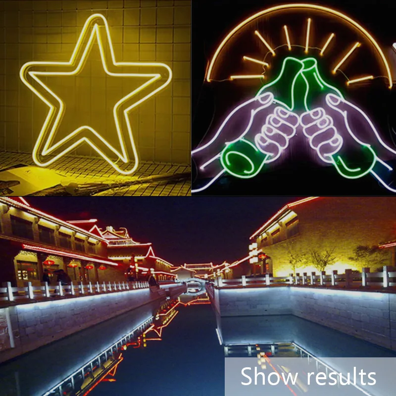 220В неоновый светильник гибкая светодиодная лента для рождественских праздников