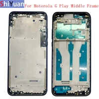 housing middle frame lcd bezel plate panel chassis for motorola moto g play 2021 phone metal middle frame replacement parts