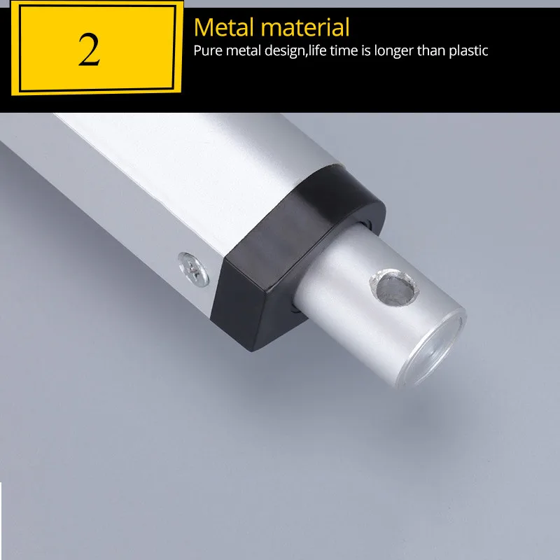 Линейный привод 24 В Φ металлический редукторный двигатель 50 мм 100 150 200 ход для