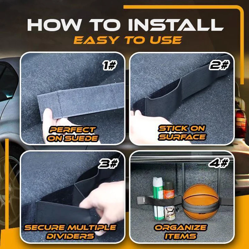 Фиксирующий Ремень для багажника автомобиля ленты хранения органайзер