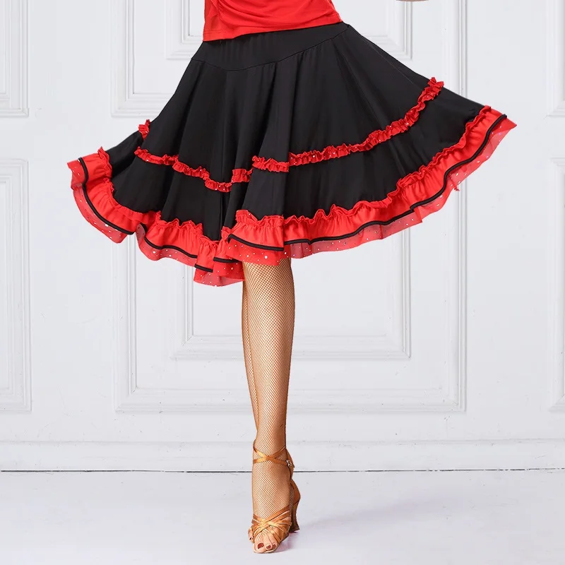 

Женская юбка для латиноамериканских танцев H2658, одежда для женщин, новая стильная одежда для квадратных танцев, одежда для профессиональных...