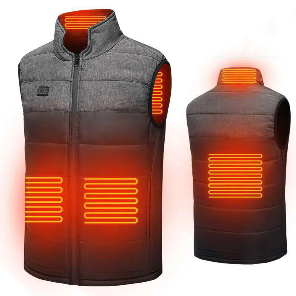 

Heated Vest Electric Heated Jackets Men Women Sportswear Heated Coat Graphene Heat Coat USB Heating Jacket For Camping