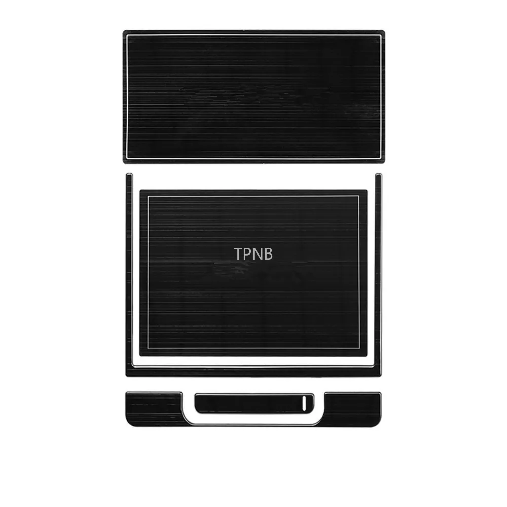 Stainless Steel Storage Box Cover Trim for Toyota Camry 2018 8th Beside The Water Cup Holder Car Styling Accessories