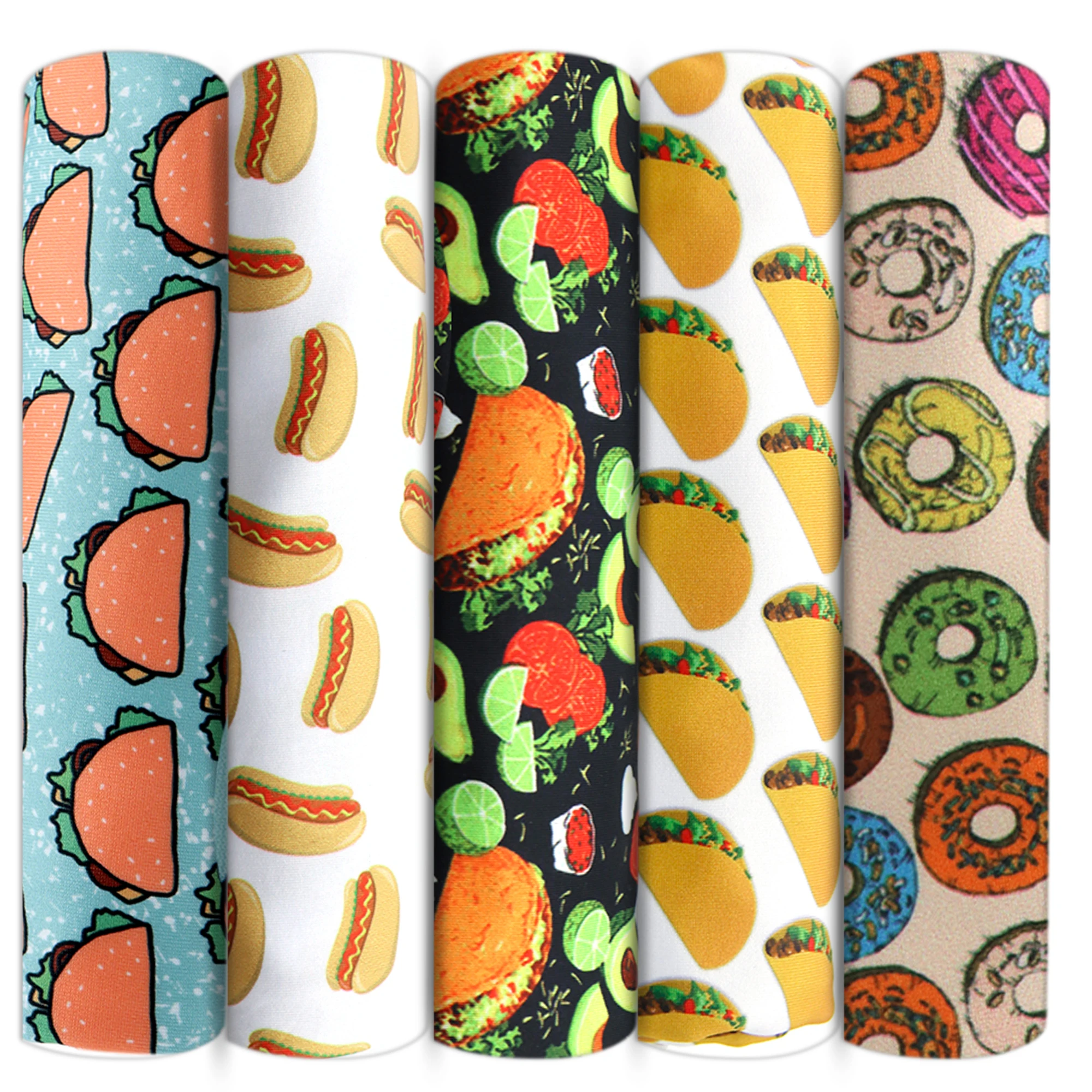 Fruit Avocado Food patchwork printed 4 Way Stretch Knit Poly Fabric for Tissue Kids home textile Sewing Tilda Doll 1Yc13807 | Дом и сад