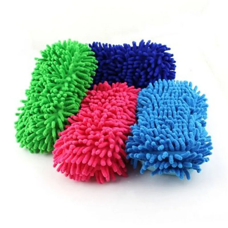 

Ultrafine Fiber Chenille Anthozoan Car Wash Gloves Brushes Microfiber Car Motorcycle Washer Car Care Cleaning Brushes