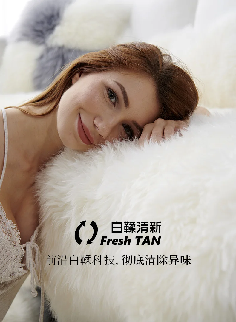 Big size Natural sheepskin rug 8P 10P, shaggy gray color sheep skin living room carpet, home decoration bedroom slide floor mat