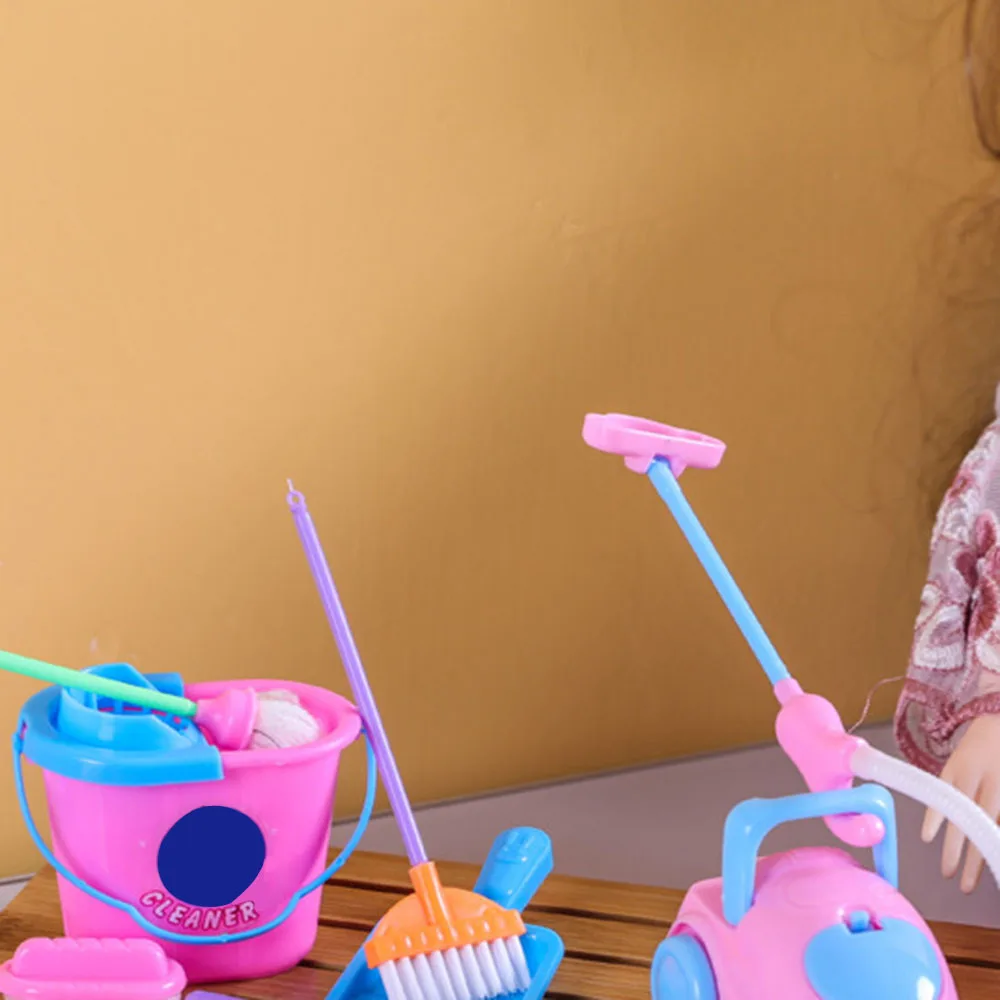 9 шт. кухонный инструмент для уборки дома пол метла игрушка ролевые игры