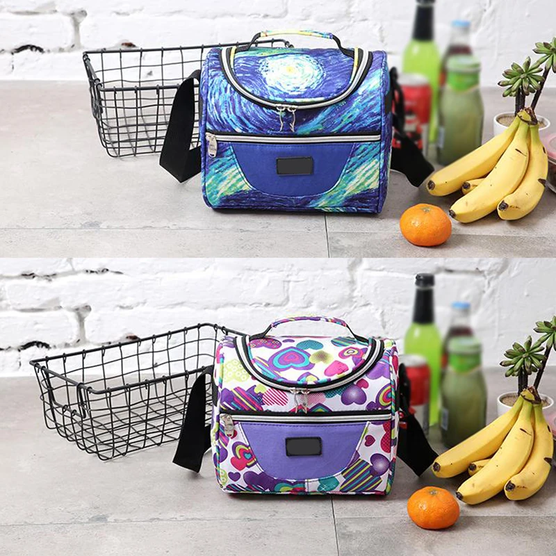 Цветная детская изолированная сумка для ланча диагональные сумки кулеры