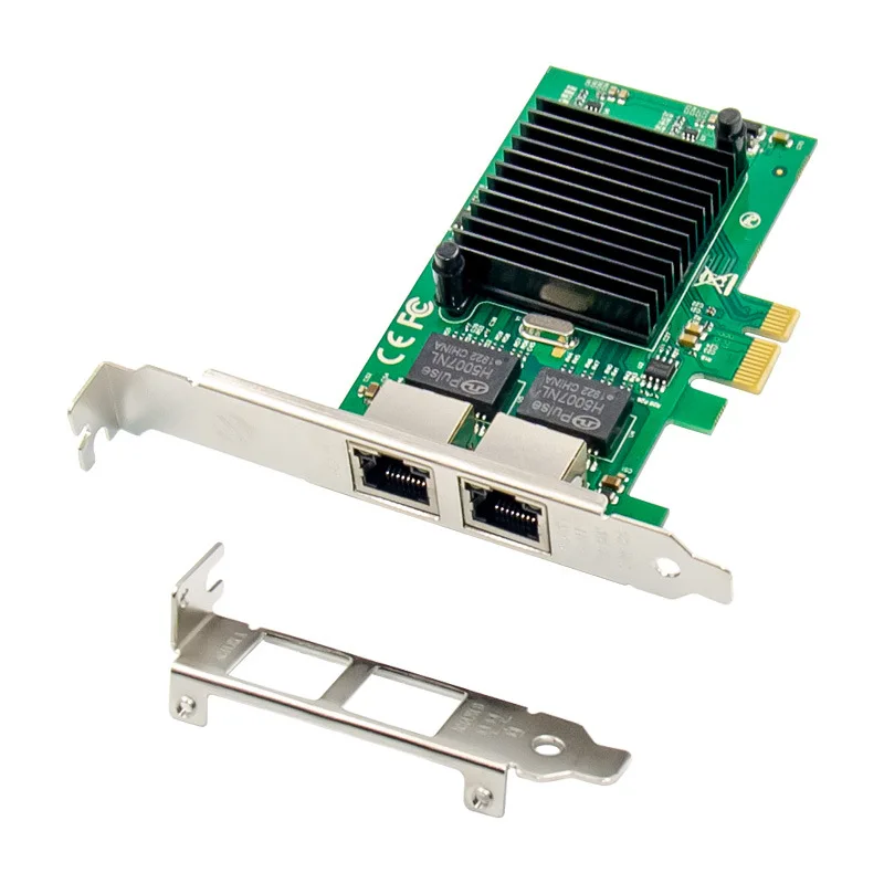 

2 Port PCIE X1 1000M PCIe Gigabit Ethernet Dual Ports RJ45 Lan Network Card Chip Intel 82576EB Networking Pci-e Ethernet Server