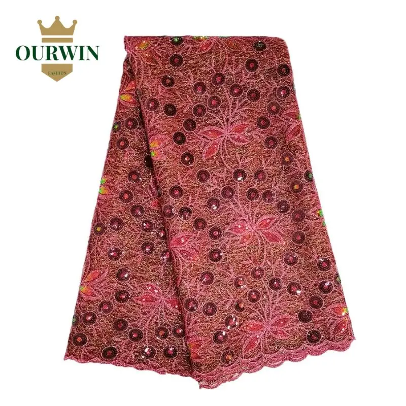 Светильник желтая кружевная ткань для африканского свадебного платья