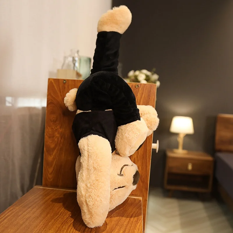 

40cm Creative Yoga Dressed Bear Plush Toy Soft Stuffed Cartoon Animal Various Actions Bear Doll Funny Gift For Kids Baby Girls