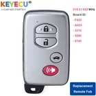 Пульт дистанционного управления для смарт-карт KEYECU A433 F433 27145-0140  27145-3370  27145-5290 для Toyota Avalon Camary Aurion Sequoia Prius