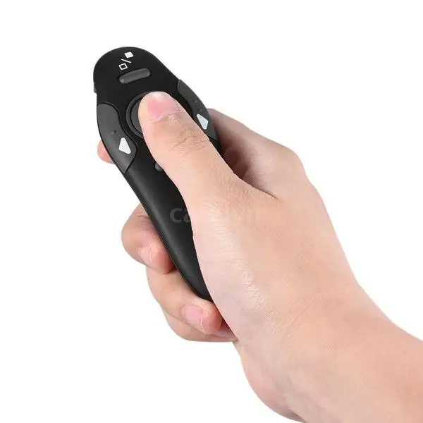 2.4Ghz Wireless Presenter Pen Transmitter Built-in USB Receiver Handheld Remote Control for PPT Presentation Teacher Assistant |