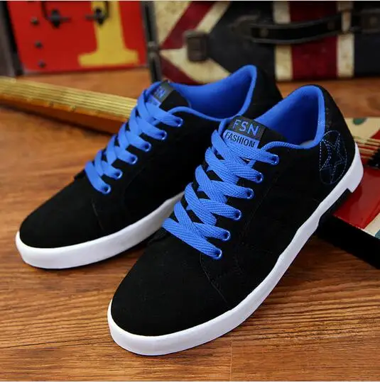 Новые осенние мужские парусиновые туфли красивые повседневные в Корейском стиле