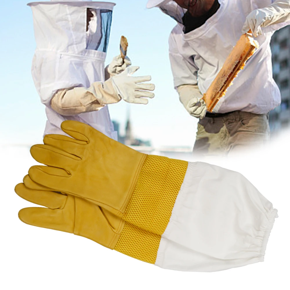 Перчатки для пчеловодства из овчины дышащие чистого хлопка защита рук товары