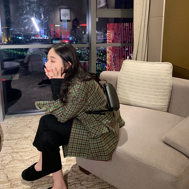 Зимнее модное женское Шерстяное Пальто для отдыха сохраняющее тепло утолщенное