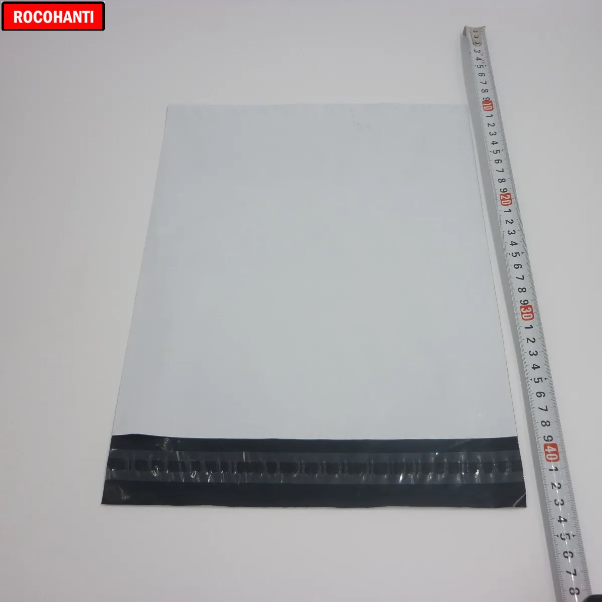 ROCOHANTI 100x белые полиэтиленовые пакеты для доставки с логотипом на заказ