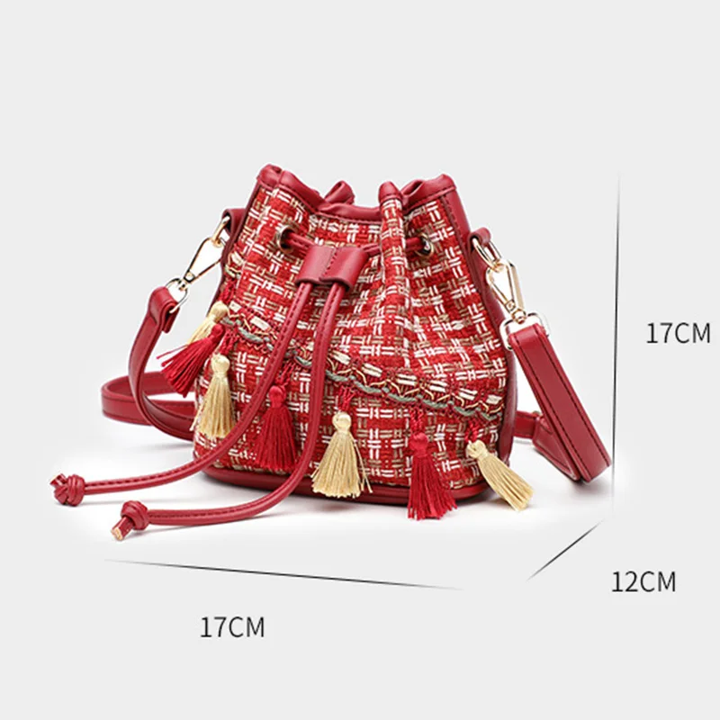 Роскошная Брендовая женская сумка стеганая твидовая деловая модная дамская