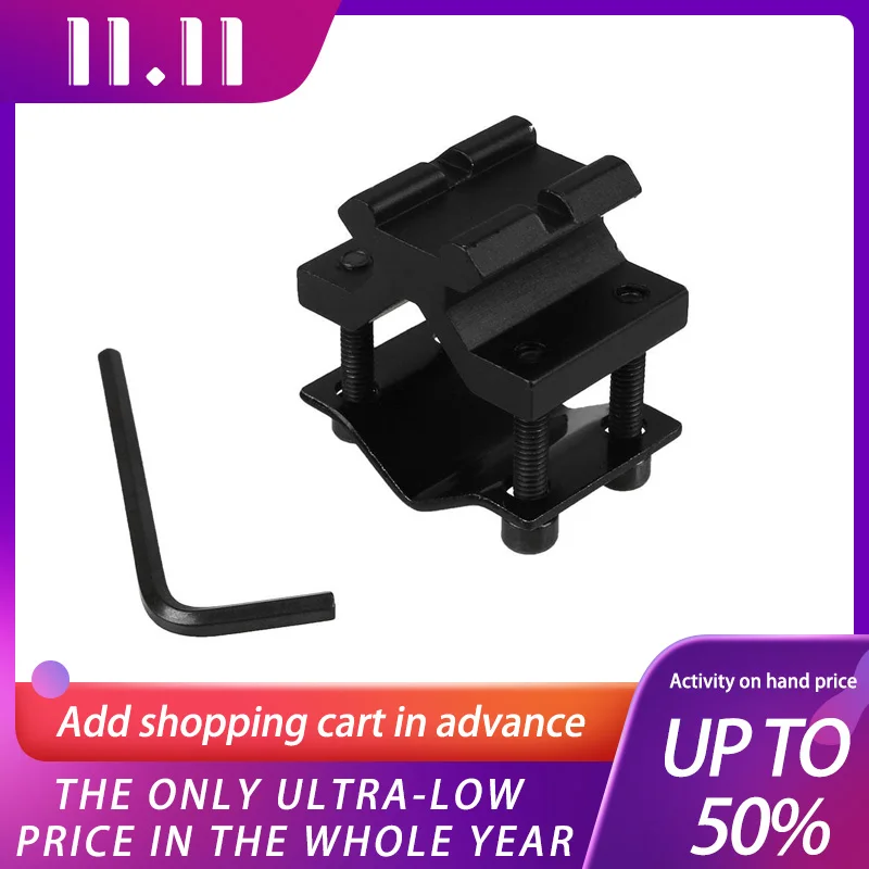 

Magorui Tactical Universal Adjustable Rail 20mm Picatinny Weaver Barrel Clamp Mount Tube Fits Rifle Shot Gun Laser