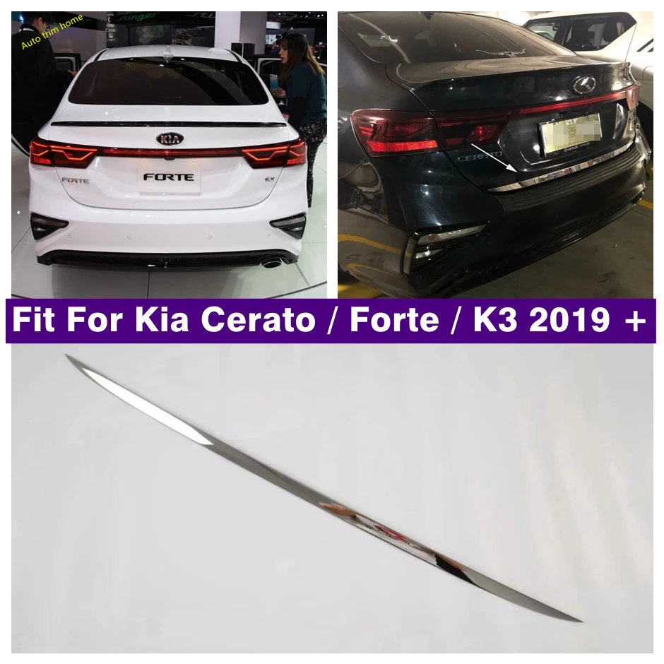 

Molding Tailgate Door Handle Strip Accent Garnish Styling Rear Trunk Tail Gate Cover For Kia Forte / Cerato / K3 2019 2020 2021