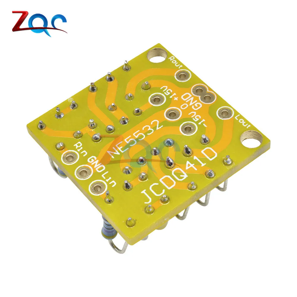Двойной OP Amp плата предусилителя DC усиления PCB для NE5532 OPA2134 OPA2604 AD826