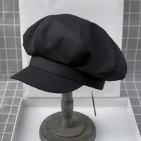 berets caps for women short brim cap beaded canvas beret bow string octagonal hat retro painter hat outdoor newsboy ladies hats