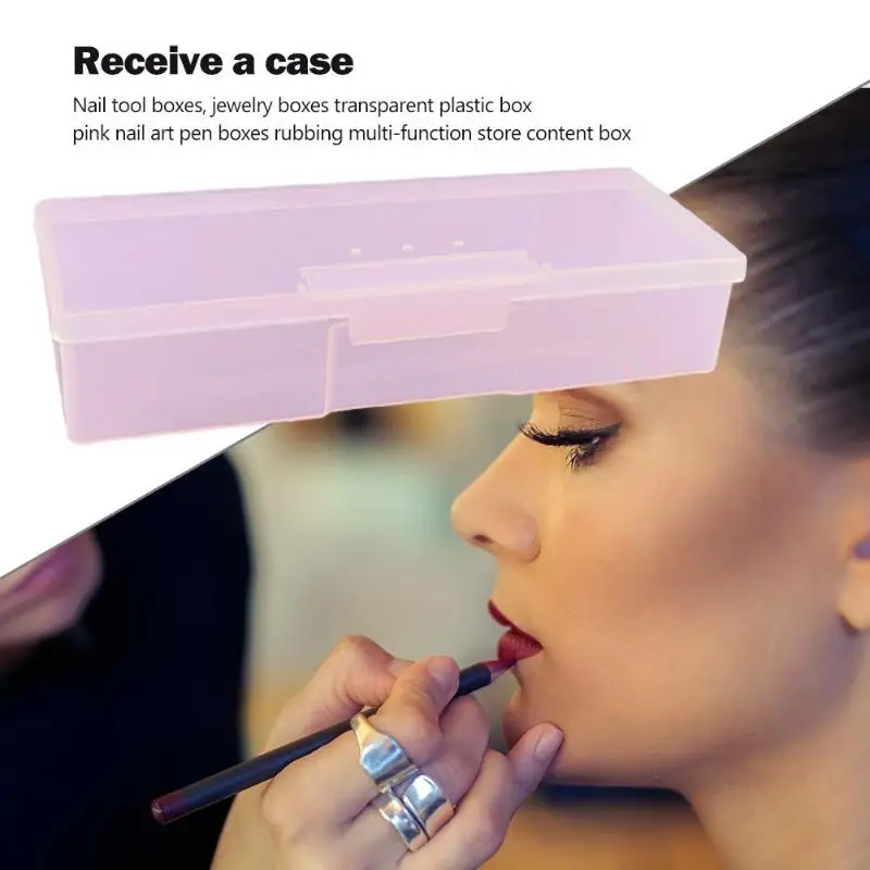Маникюрный набор для хранения ювелирных изделий Пластик прямоугольный нейл арта