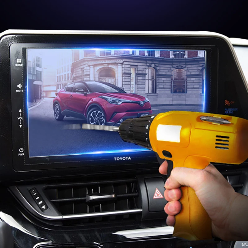 Модификации для Toyota C HR закаленное навигации пленка экрана пульта управления