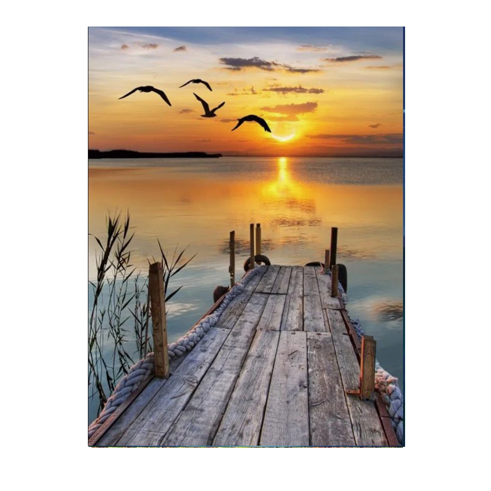 

5d алмазная живопись, пейзаж, поделки «сделай сам», Круглые Искусственные алмазы, Набор для вышивки крестиком, можно настроить