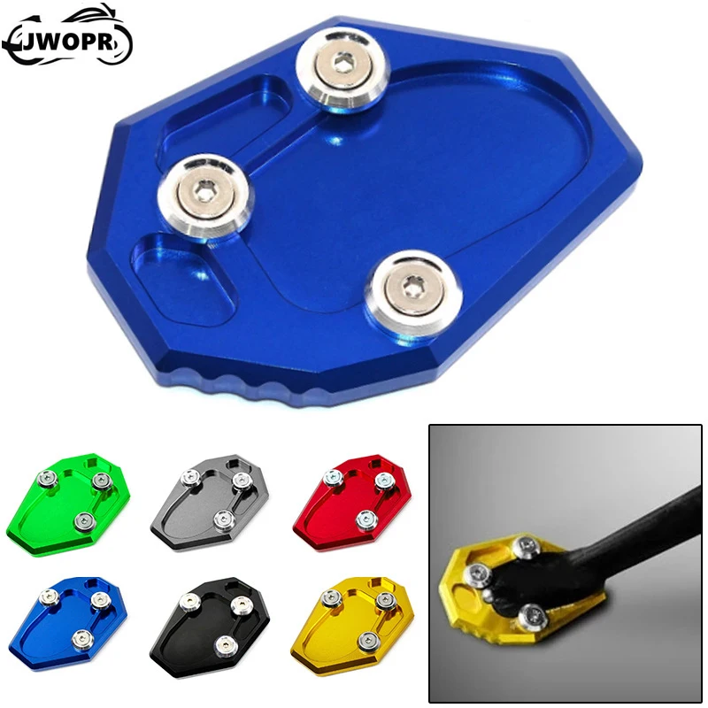 

JWOPR Motorcycle Side Foot Support Seat Extension Anti-skid Pad Modification Accessories for YAMAHA MT07 FZ 07 XJ6 FZ6 FZ6R