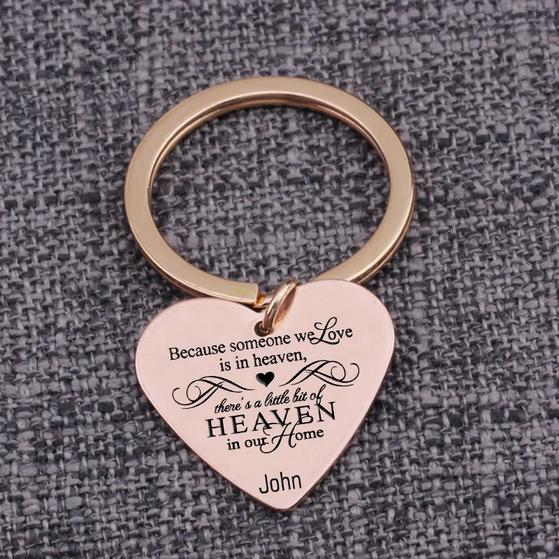 Персонализированный брелок с подвеской в виде сердца индивидуальный потому что