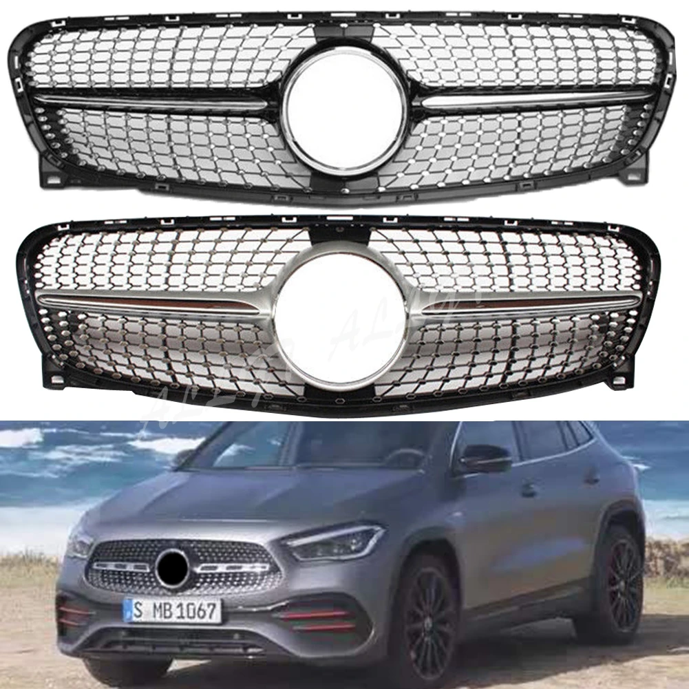 Передний гоночный заготовка бампер решетка верхняя Facelift грили для Mercedes Benz GLA Class