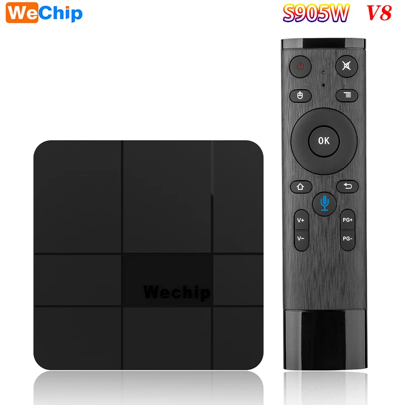 Wechip V8 Android 7.1.2 ТВ приставка с i8 беспроводной клавиатурой HDMI 2,0 Горячая 1 год IP tv suscirption Европа WEIN ТВ приставка