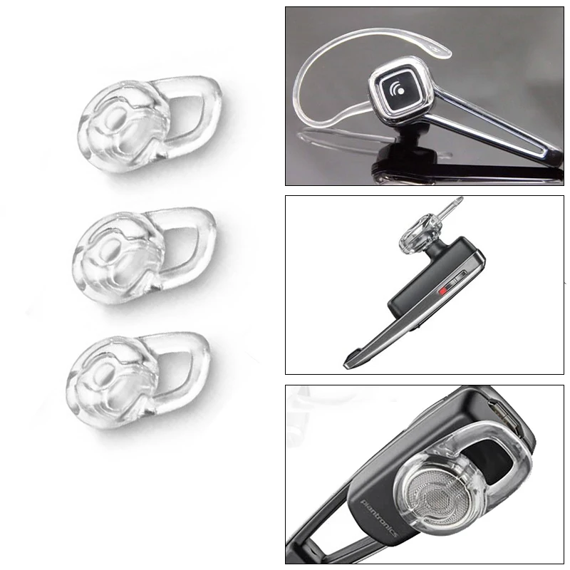 3 шт гелевые наушники-вкладыши для Plantronics M100/MX100/975/925/M25/M28/M55/M155 Высокое качество Мини Bluetooth гарнитура Спорт один