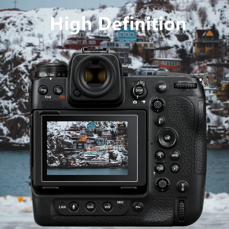 Закаленное стекло для камеры Z9 защитное самоклеящееся главного ЖК-дисплея Nikon Z 9 +