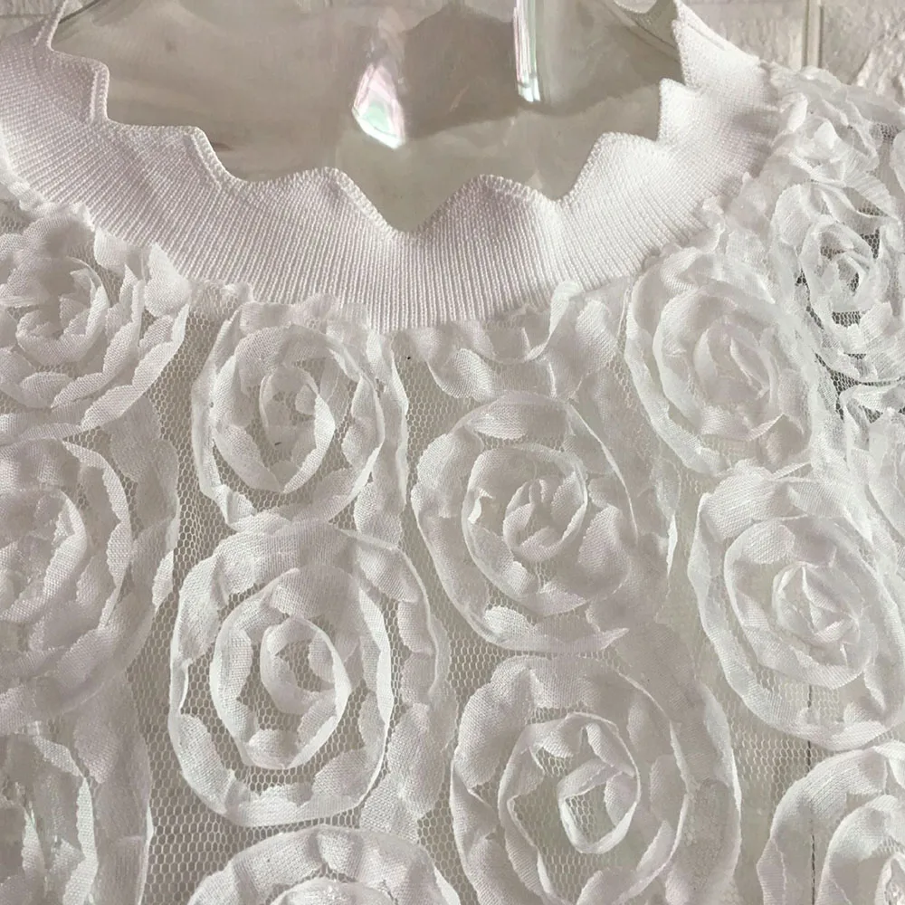 3D Foral свободные рубашки женские топы и блузки белая рубашка с v-образным вырезом