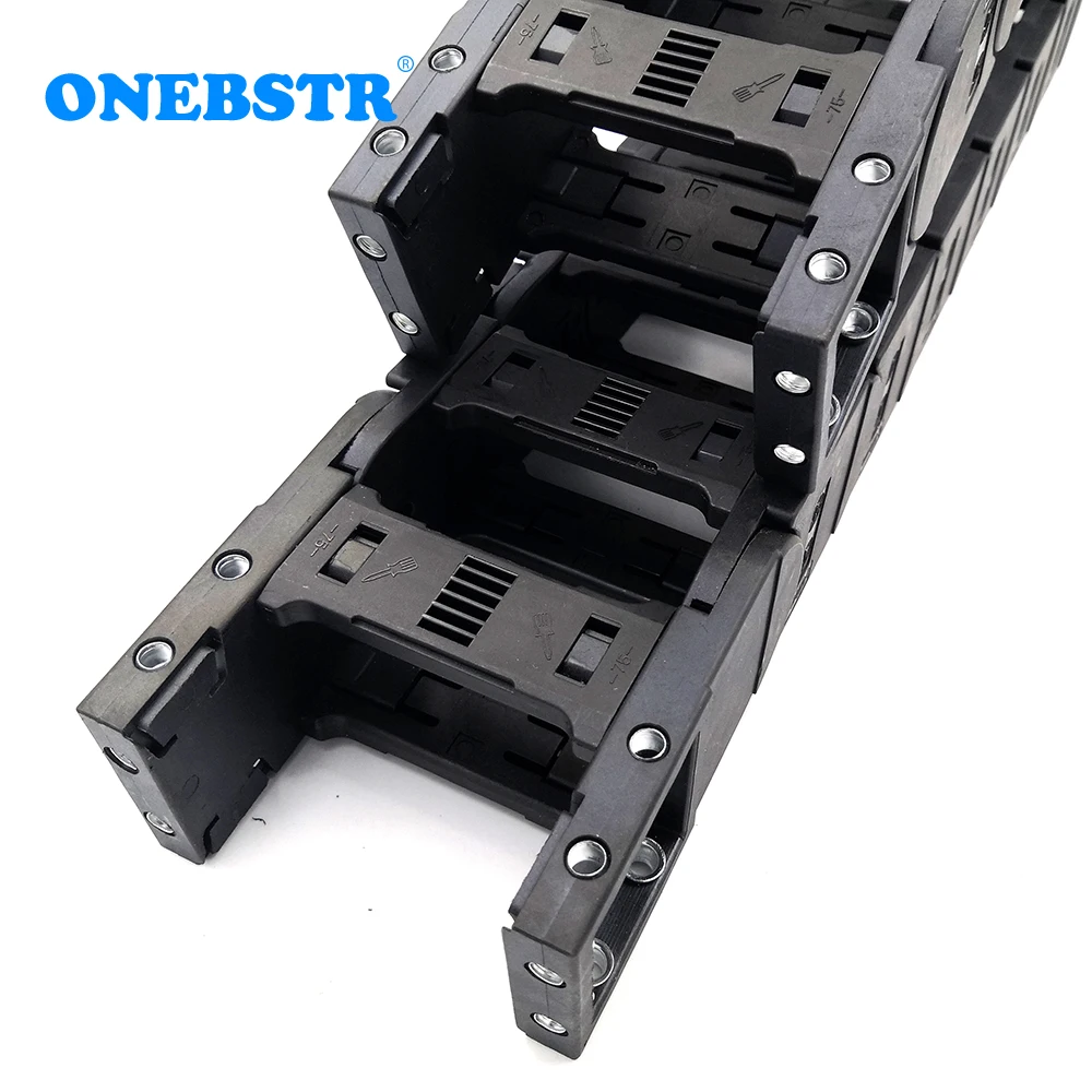 1 Meter 35x60mm Bridge Type Cable Chain Wire Carrier Drag Plastic Towline For CNC Engraving Machine Transmission Large Equipment |
