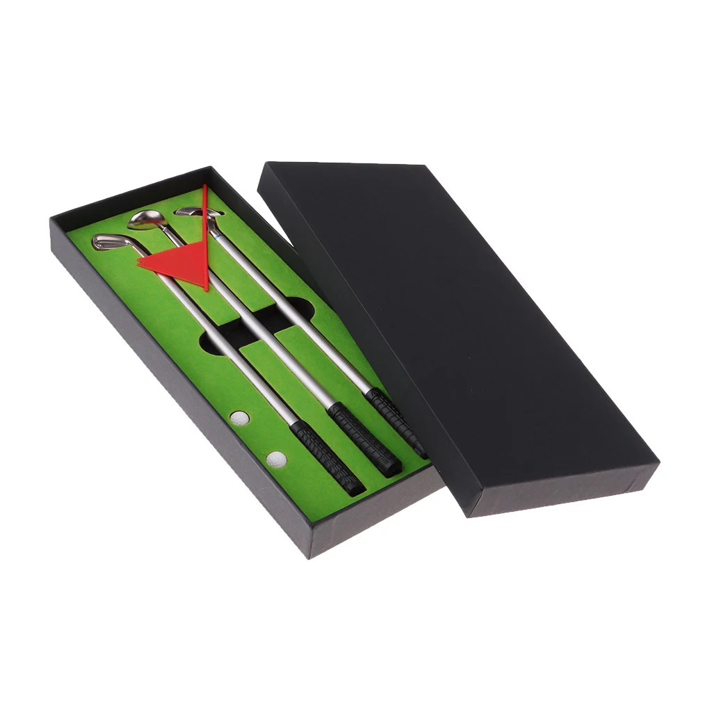 

Golf Club Putter Ballpoint Pen Table Gift Box with Pool Table Gift Decoration