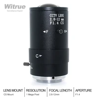 hd megapixel cctv lens 2 8 12mm varifocal lenses cs mount f1 4 13 for ip camera surveillance security cameras