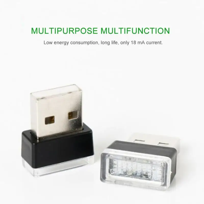 Автомобильный интерьер атмосферсветильник мини USB светильник авто Интерьер