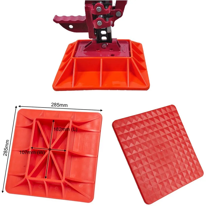

Universal Farm Jack Base PP Hi-Lift Jack Offroading Gear Base Surface Pad to Alleviate Jack Hoisting Sinkage Offroad Base Plate