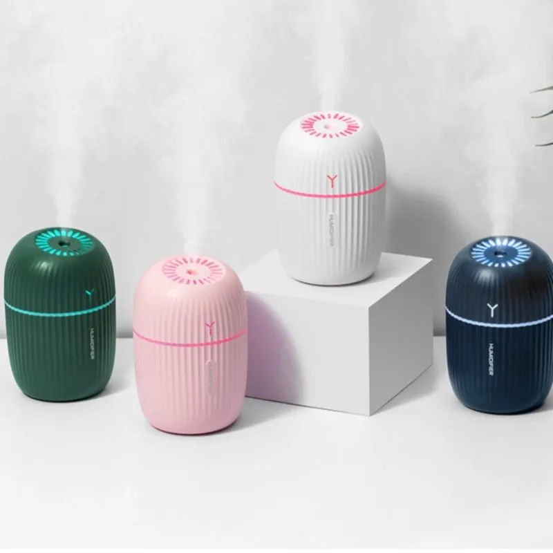

Ultrasonic Air Humidifier Household Moisturizing Spray Student Dormitory Car Humidification Aromatherap with LED Night Light