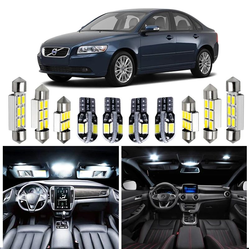Для 2000 2011 Volvo S40 белые автомобильные аксессуары Canbus безошибочный светодиодный