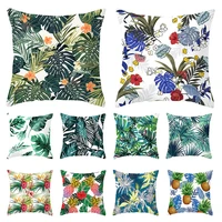 1pc pillow case lumbar pillowcase protector cushion cover tropical plants sofa throw home decor decorative