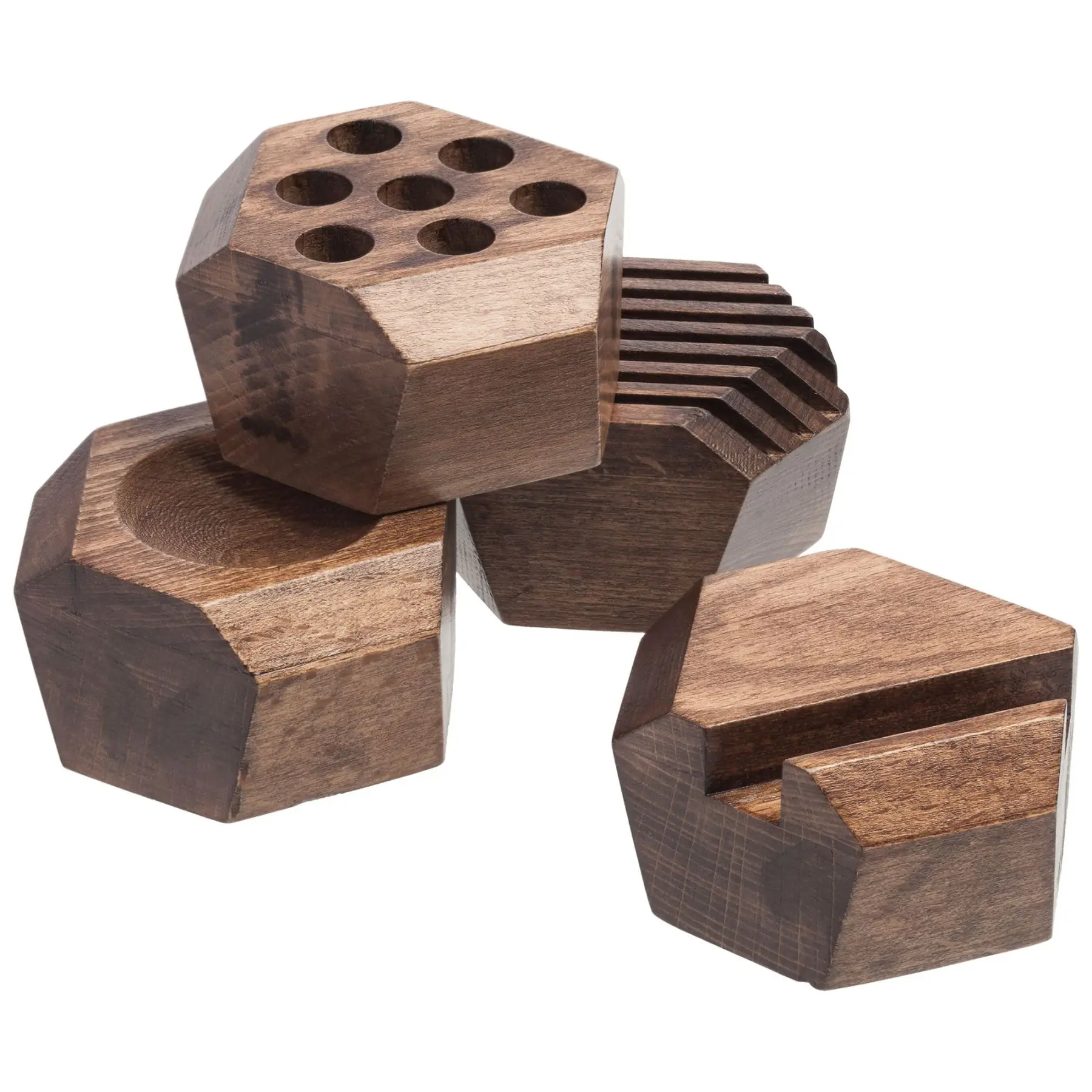 Набор настольный Wood Job дерево дизайнерские аксессуары|Статуи и скульптуры| |