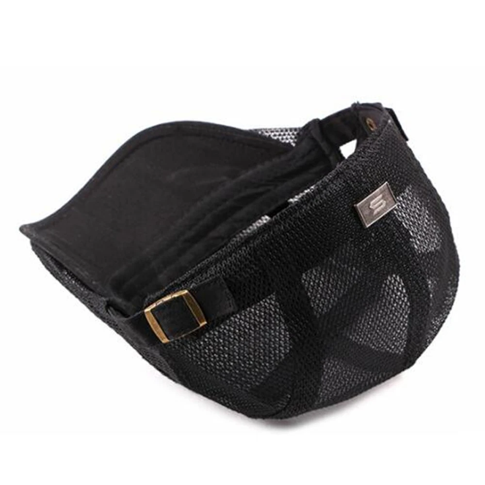 Кепка в клетку унисекс хлопковый берет с лицевым покрытием и сетчатым верхом для