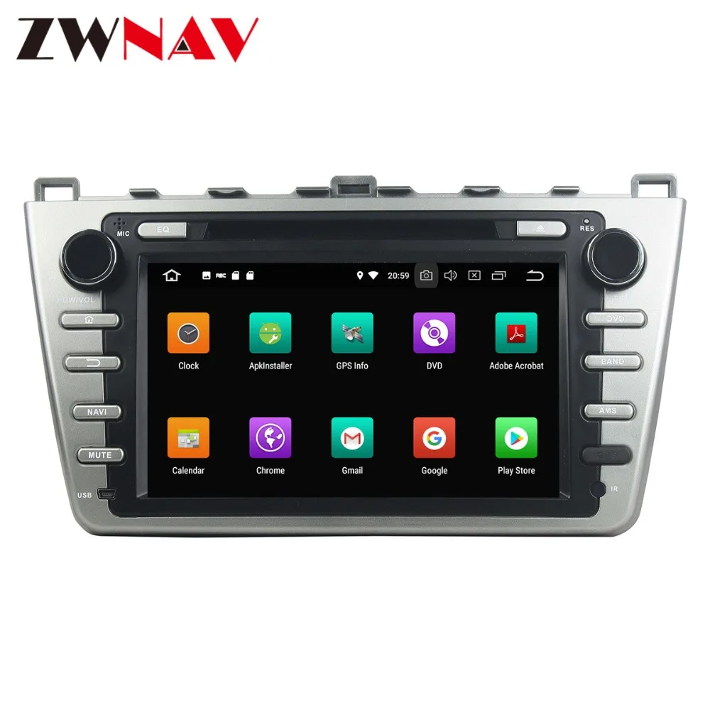 Android 9 4+ 64GB с DSP dvd-плеер автомобиля gps-навигация, радио, стерео для Mazda 6 Atenza 2008-2012 HD Satnav мультимедиа CD радио