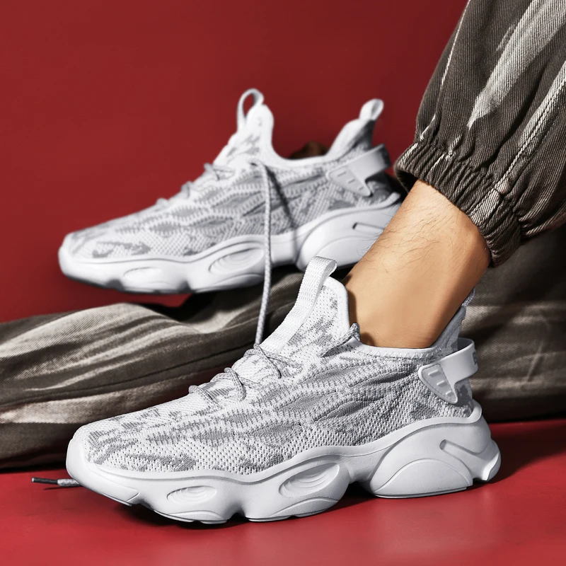 

Luxury Men Running Shoes Men's Sports Shoes Comfortable Outdoor Non-slip Jogging Shoes Trend Fashion Sneakers Zapatillas Hombre